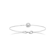 Bracelet Femme - Argent 925 - Oxyde de zirconium - Longueur : 18 cm