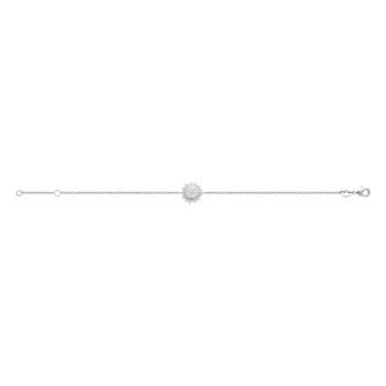 Bracelet Femme - Argent 925 - Oxyde de zirconium - Longueur : 18 cm