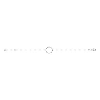 Armband voor dames - Zilver 925 - Zirkoniumoxide - Lengte: 18 cm