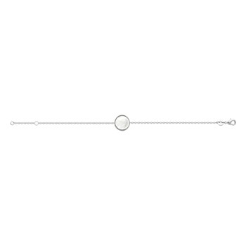 Bracelet Femme - Argent 925 - Nacre - Longueur : 18 cm