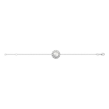 Bracelet Femme - Argent 925 - Nacre - Longueur : 18 cm