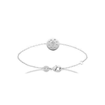 Armband voor dames - Zilver 925 - Zirkoniumoxide - Lengte: 18 cm