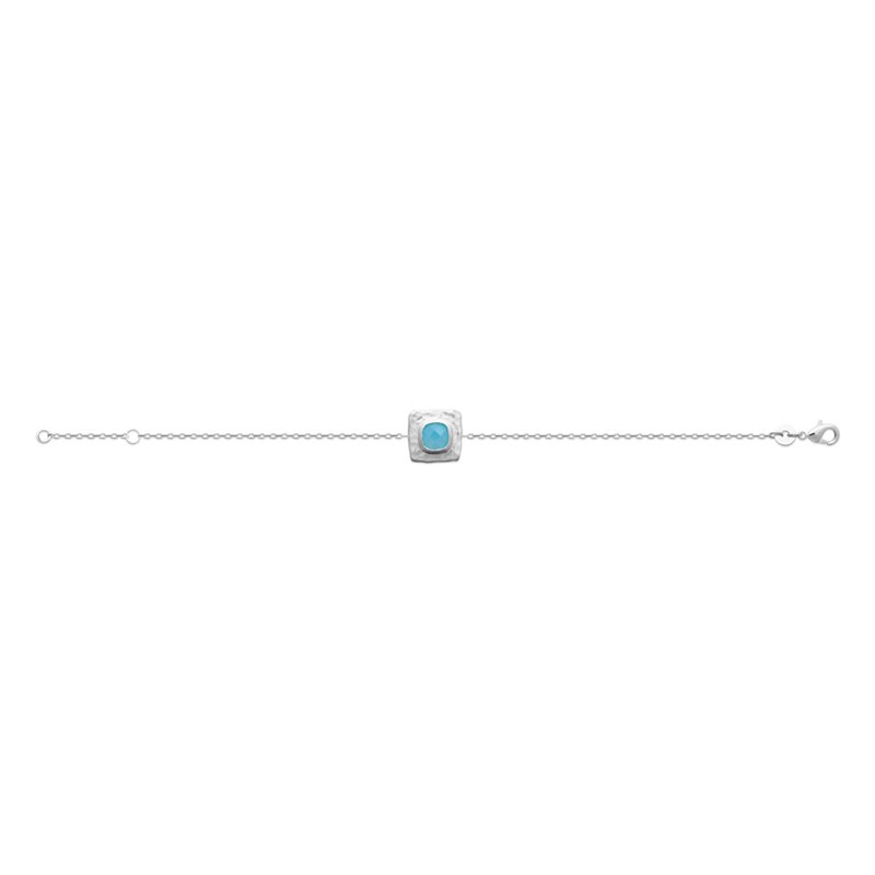Bracelet Femme - Argent 925 - Agate - Longueur : 18 cm - vue 2