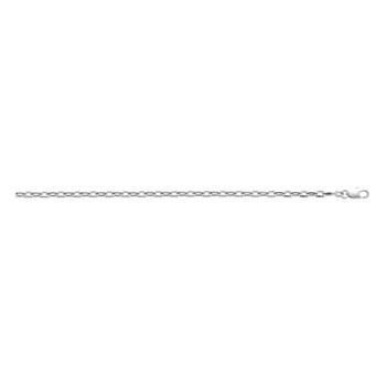 Gemengde ketting - Zilver 925 - Diamanten forçat ketting - Breedte: 3,2 mm - Lengte: 60 cm