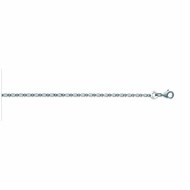 Chaine Homme - Argent 925 - Cheval alternée 1+1 - Largeur : 1,4 mm - Longueur : 38 cm