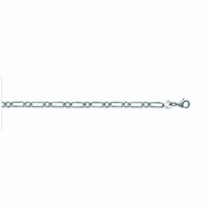 Chaine Homme - Argent 925 - Cheval alternée 1+1 - Largeur : 2,5 mm - Longueur : 50 cm
