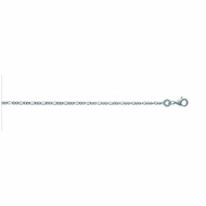 Chaine Homme - Argent 925 - Cheval alternée 1+2 - Largeur : 1,4 mm - Longueur : 45 cm