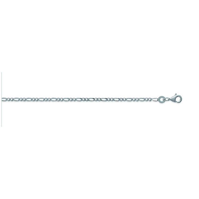 Chaine Homme - Argent 925 - Cheval alternée 1+2 - Largeur : 1,8 mm - Longueur : 60 cm