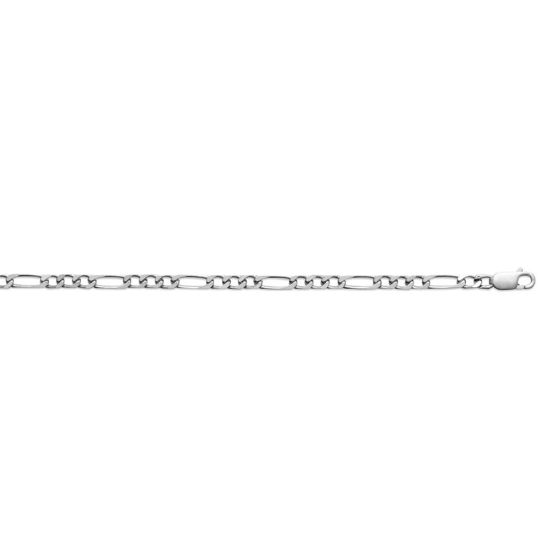 Chaine Homme - Argent 925 - Cheval alternée 1+3 - Largeur : 4 mm - Longueur : 55 cm