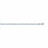 Chaine Mixte - Argent 925 - Chaîne forçat diamantée - Largeur : 2,25 mm - Longueur : 60 cm