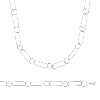 Damesketting - Zilver 925 - Lengte: 45 cm