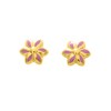 Boucles d'oreilles enfant - Or 18 Carats - Fleur - vue V1