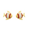 Boucles d'oreilles enfant - Or 18 Carats - Poisson - vue V1