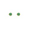 Boucles d'oreilles femme - émeraude - Or 18 Carats - vue V1