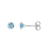 Boucles d'oreilles femme - topaze - Or 18 Carats