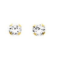 Boucles d'oreilles femme - Oxyde de zirconium - Or 18 Carats