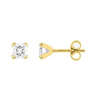 Boucles d'oreilles femme - Oxyde de zirconium - Or 18 Carats