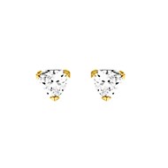 Boucles d'oreilles femme - Oxyde de zirconium - Or 18 Carats