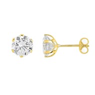 Boucles d'oreilles femme - Oxyde de zirconium - Or 18 Carats