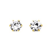 Boucles d'oreilles femme - Oxyde de zirconium - Or 18 Carats