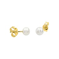 Boucles d'oreilles femme - perle - Or 18 Carats