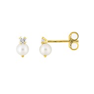 Boucles d'oreilles femme - perle - Or 18 Carats