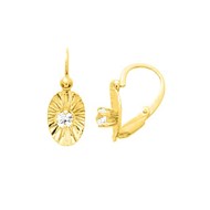 Boucles d'oreilles femme - Oxyde de zirconium - Or 18 Carats