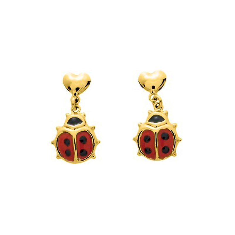 Boucles d'oreilles enfant - Or 18 Carats - Coccinelle