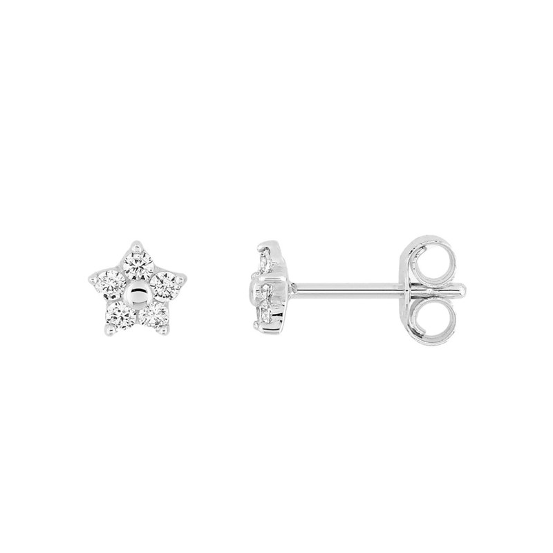 Boucles d'oreilles femme - Oxyde de zirconium - Or 18 Carats