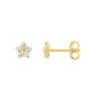 Boucles d'oreilles femme - Oxyde de zirconium - Or 18 Carats