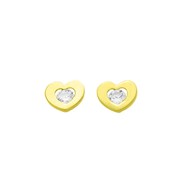 Boucles d'oreilles femme - Oxyde de zirconium - Or 18 Carats