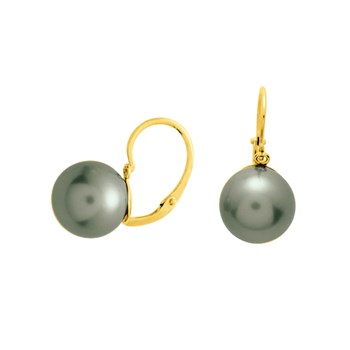 Earrings - Tahitian pearl - 18 carat gold