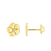 Boucles d'oreilles femme - Or 18 Carats - Fleur - vue V1