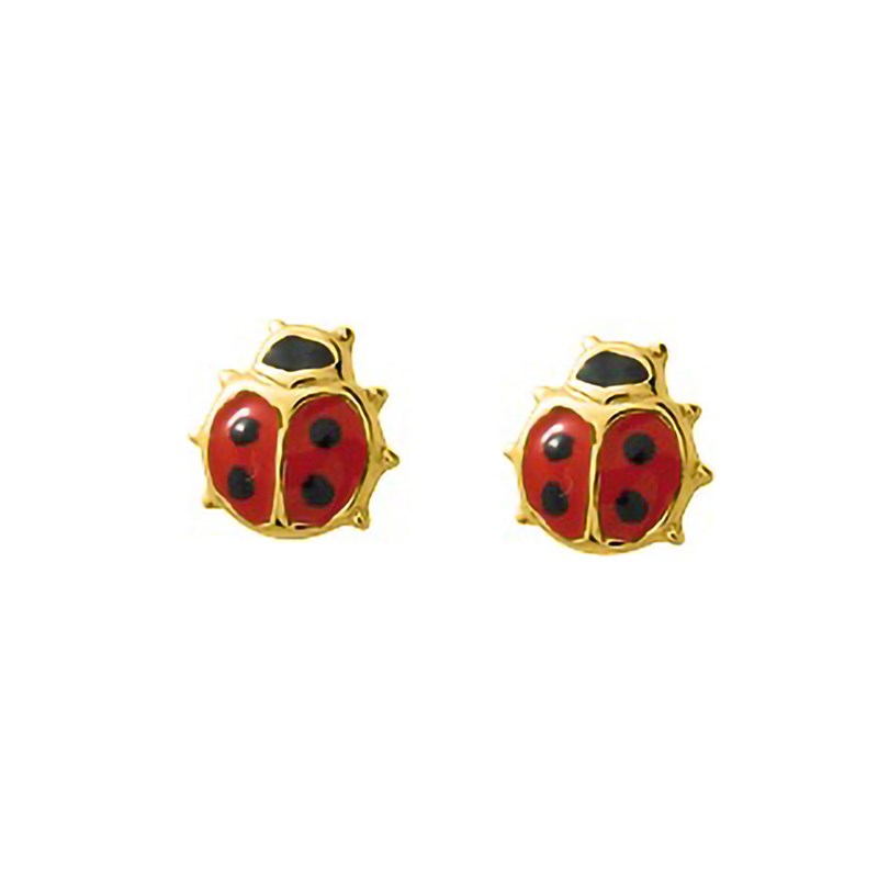 Boucles d'oreilles femme - Or 18 Carats - Coccinelle