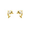 Boucles d'oreilles enfant - Or 18 Carats - Dauphin - vue V1