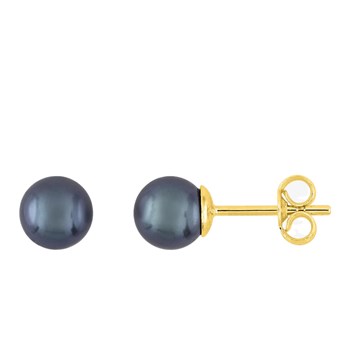 Women's earrings - pearl - 18 carat gold