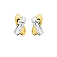 Créoles bicolores Femme - Or 18 Carats