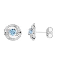 Boucles d'oreilles femme - Topaze - Or 18 Carats