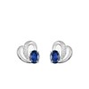 Boucles d'oreilles femme - saphir - Or 18 Carats - vue V1