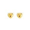 Boucles d'oreilles Enfant - Or 18 Carats - Coeur - vue V1