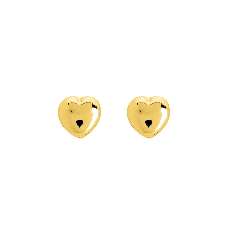 Boucles d'oreilles Enfant - Or 18 Carats - Coeur