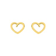 Boucles d'oreilles enfant - Or 18 Carats - Coeur