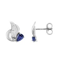 Boucles d'oreilles femme - Saphir - Or 18 Carats