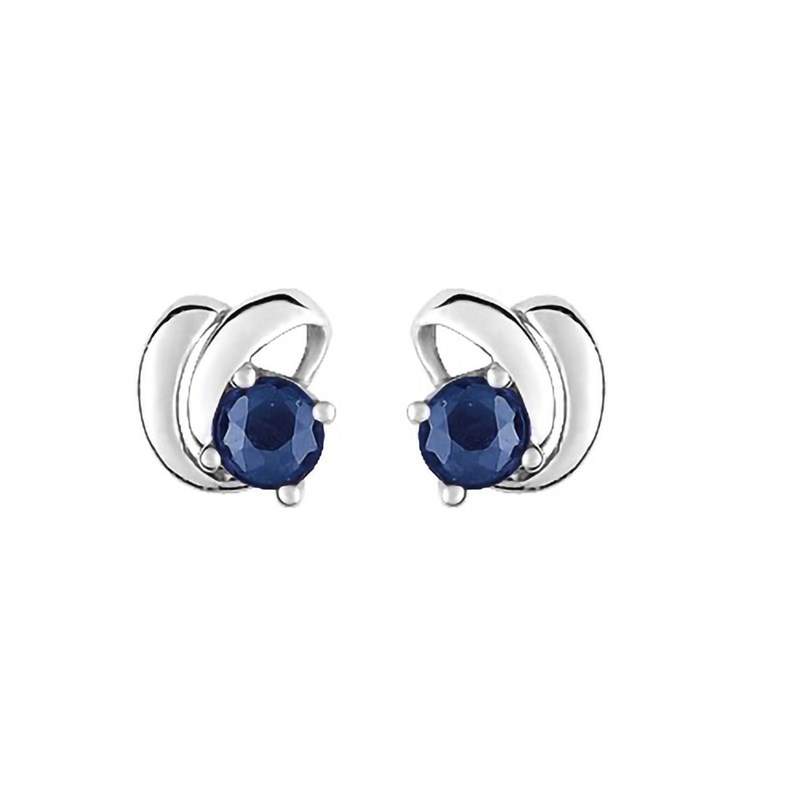 Boucles d'oreilles femme - Saphir - Or 18 Carats