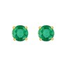 Boucles d'oreilles femme - Emeraude - Or 18 Carats - vue V1