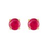 Boucles d'oreilles femme - Rubis - Or 18 Carats - vue V1