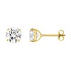 Boucles d'oreilles femme - Oxyde de zirconium - Or 18 Carats - vue V1