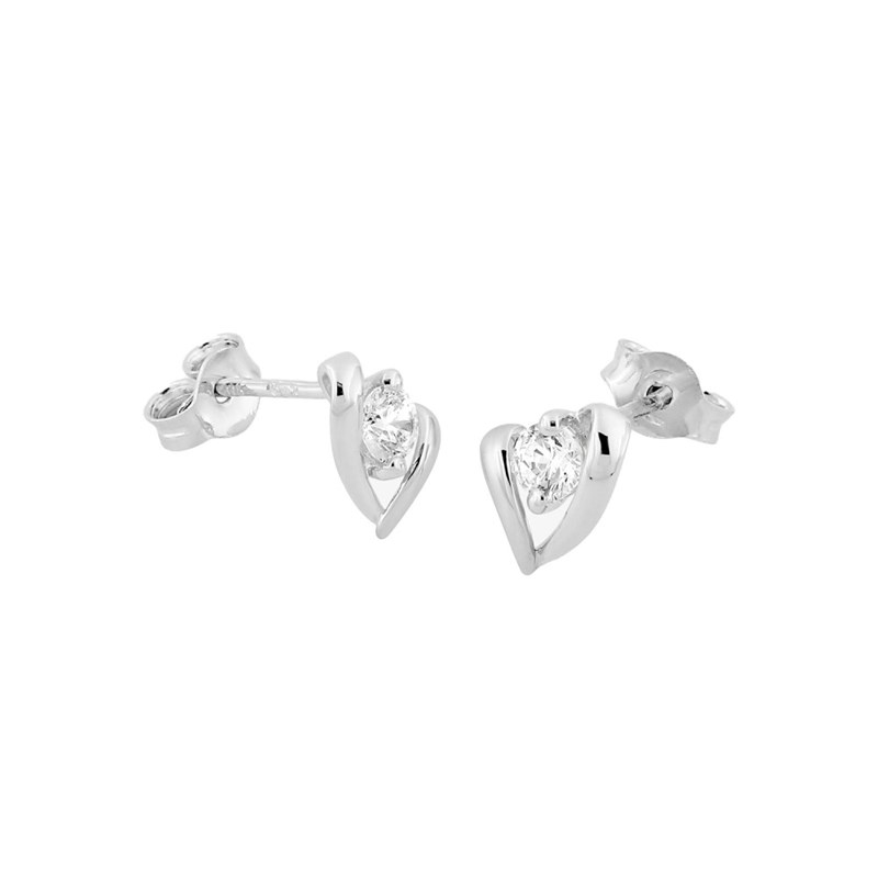 Boucles d'oreilles femme - Oxyde de zirconium - Or 18 Carats - vue 2