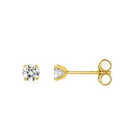 Boucles d'oreilles femme - Oxyde de zirconium - Or 18 Carats