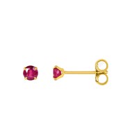 Boucles d'oreilles femme - Rubis - Or 18 Carats